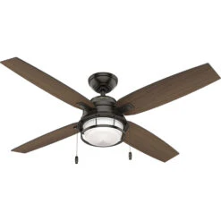 Ocala 52 Inch Noble Bronze With Roasted Maple/Washed Walnut Blades Outdoor Ceiling Fan