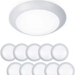 WAC Lighting FM-304-930-WT-10 Disc Modern White LED 5.9" Ceiling Lighting (Pack Of 10)