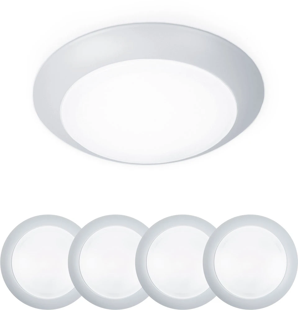 WAC Lighting FM-304-930-WT-4 Disc Contemporary White LED 5.9" Flush Lighting (Pack Of 4)