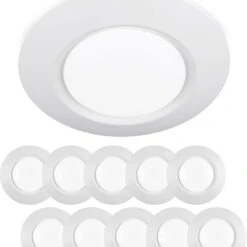 WAC Lighting FM-616G2-930-WT-10 I Can't Believe It's Not Recessed Modern White LED 7.5" Ceiling Light (Pack Of 10)