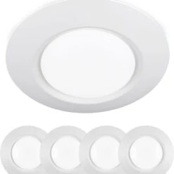 WAC Lighting FM-616G2-930-WT-4 I Can't Believe It's Not Recessed Modern White LED 7.5" Flush Mount Lighting (Pack Of 4)