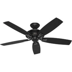 Rainsford 52 Inch Matte Black Outdoor Ceiling Fan