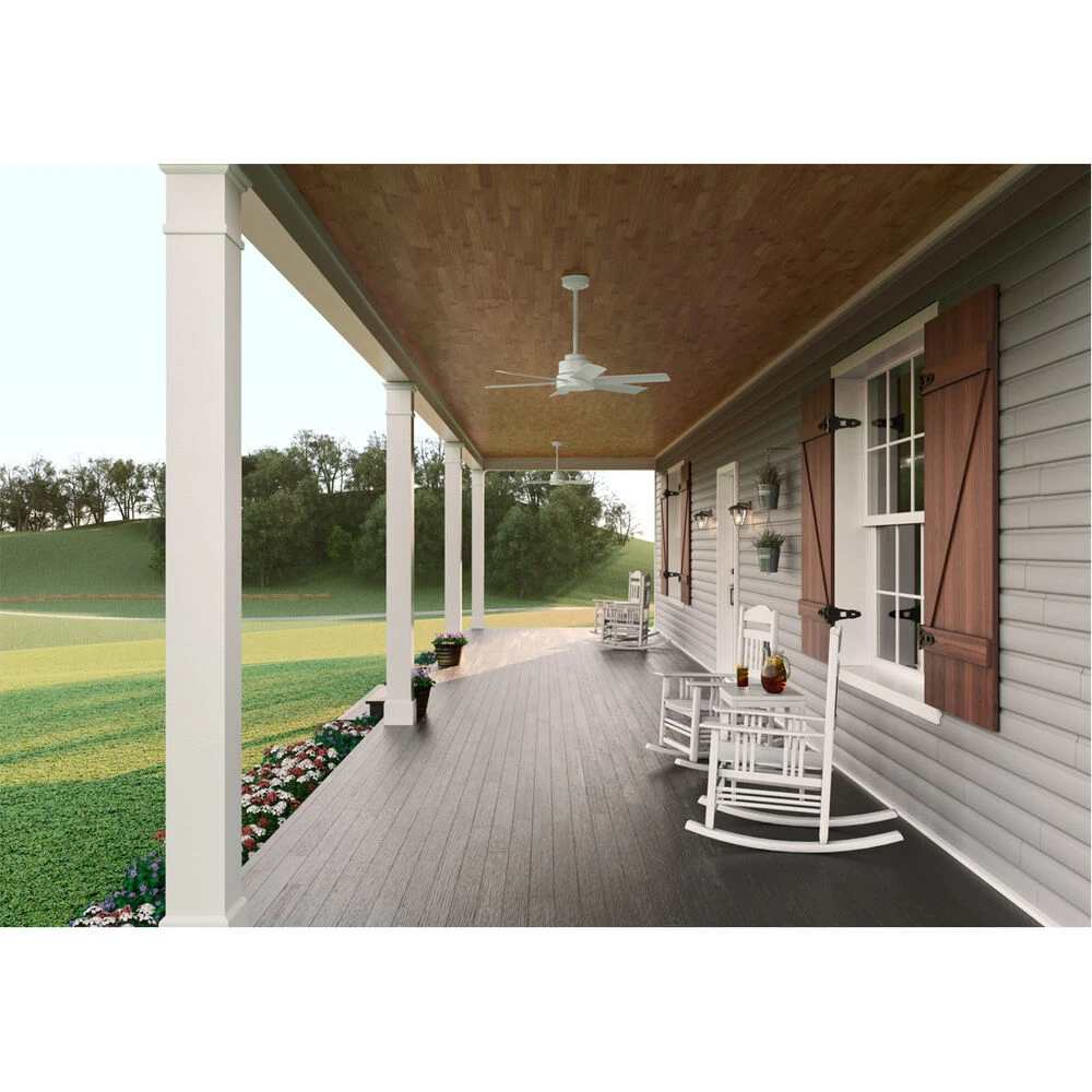 Kennicott 44 Inch Fresh White Outdoor Ceiling Fan - Image 3