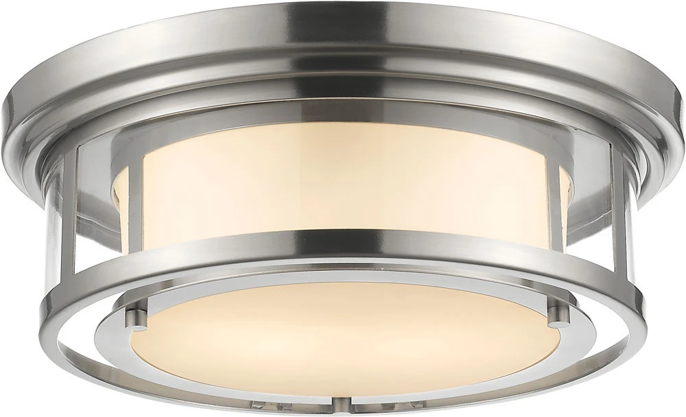 Z-Lite 2005F16-BN Luna Contemporary Brushed Nickel Flush Mount Lighting Fixture